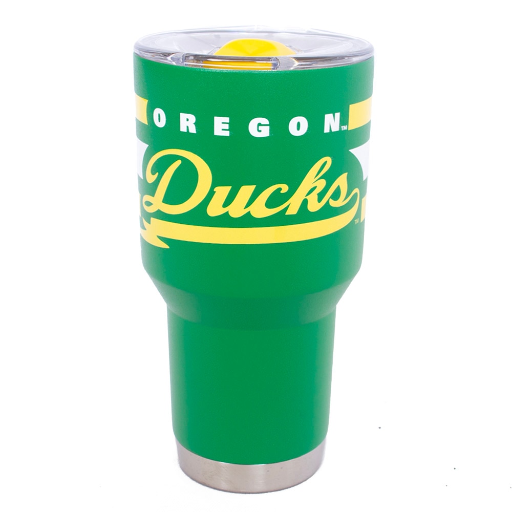 Ducks Spirit, Green, Tumblers, Metal, Home & Auto, Gametime Sidekicks, 30 ounce, Stainless Steel, Double Walled, 962126